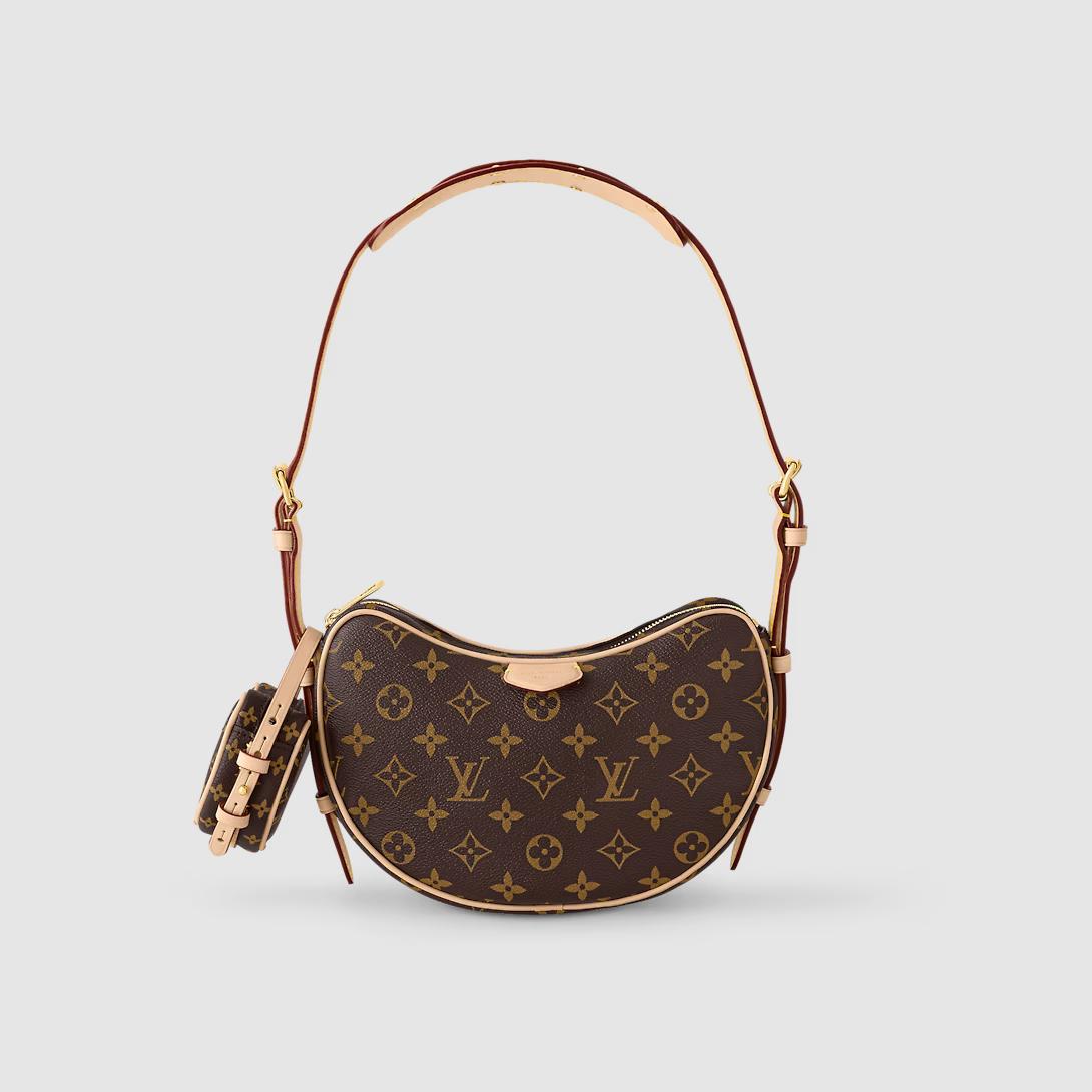 Túi Louis Vuitton Croissant Mm Monogram Nữ Nâu